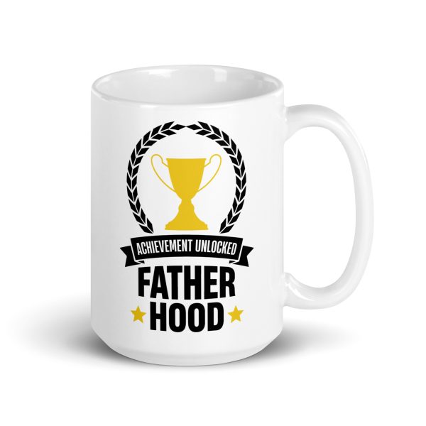 Achievement unlocked father hood Funny Coffee Mug / Cup - Image 4