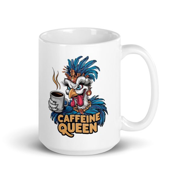 Caffeine Queen funny coffee mug / cup - Image 4