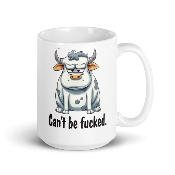 Can't be fucked funny cow coffee mug / cup - Image 4