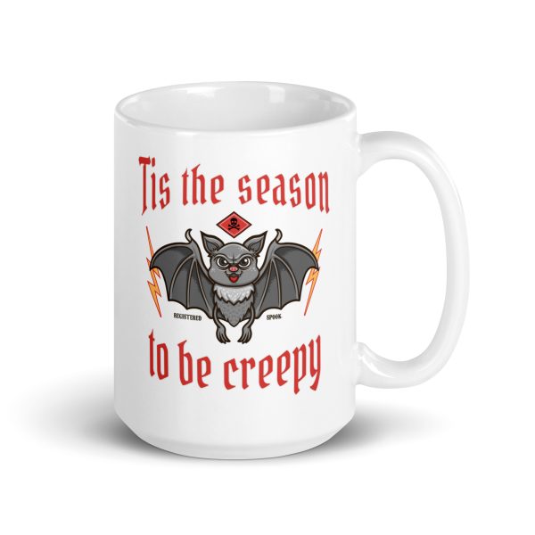 Tis the season to be creepy funny Halloween coffee mug / cup - Image 4