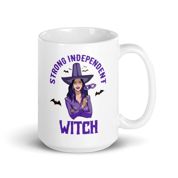 Strong independent witch funny Halloween coffee mug / cup - Image 4