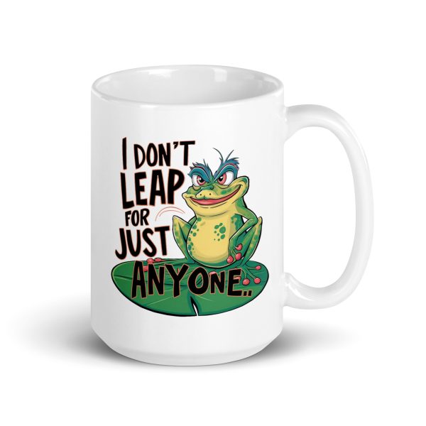 I don't leap for just anyone funny frog coffee mug / cup - Image 4