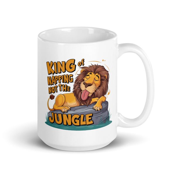 King of napping not the jungle funny lion coffee mug / cup - Image 4