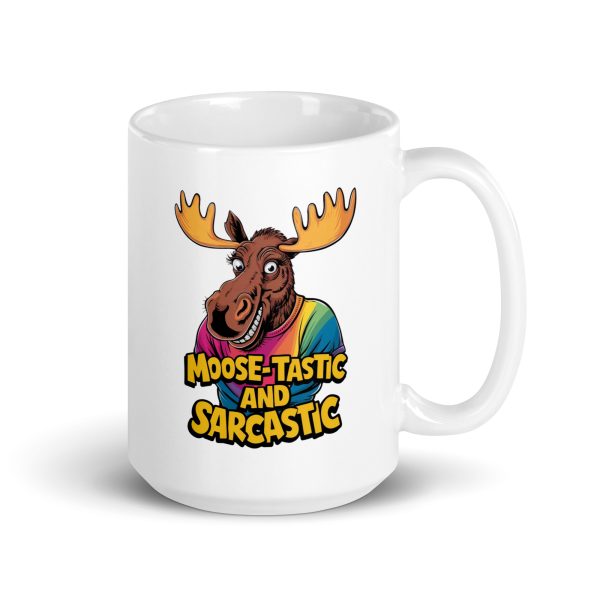 Moose-tastic and sarcastic funny moose coffee mug / cup - Image 4