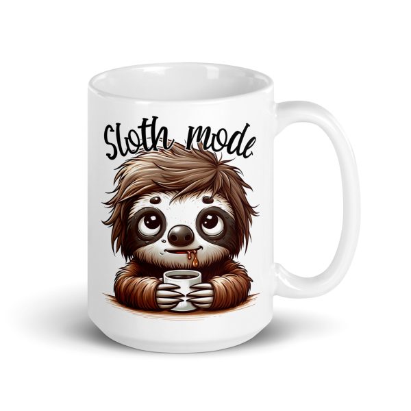 Sloth mode funny sloth coffee mug / cup - Image 4