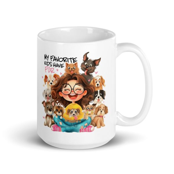 My favorite kids have fur funny coffee mug / cup - Image 4