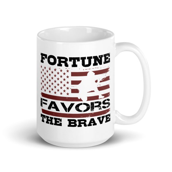 Fortune favors the brave funny coffee mug / cup - Image 4