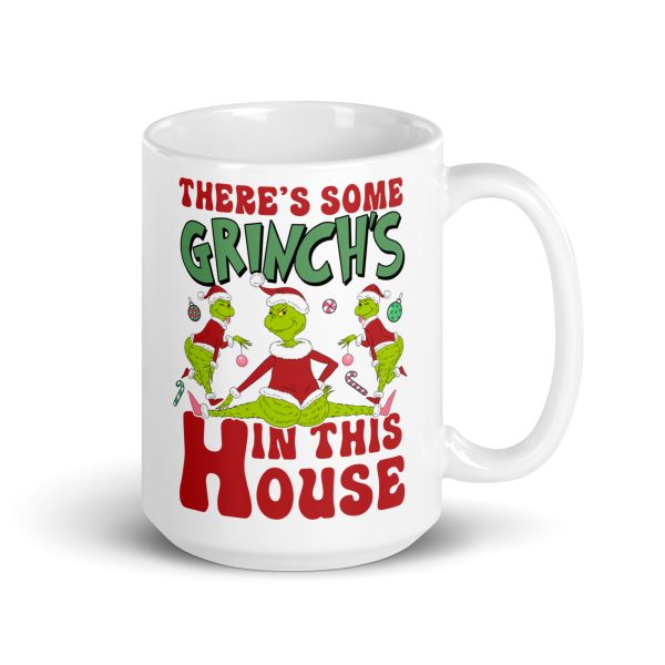 There's some Grinch's in this house funny coffee mug / cup - Image 4