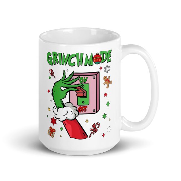 Grinch mode on funny coffee mug / cup - Image 4