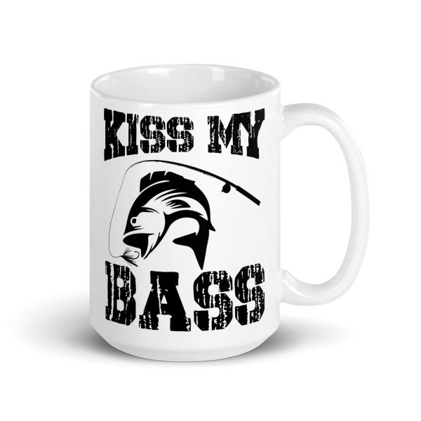 Kiss my bass funny coffee mug / cup - Image 4