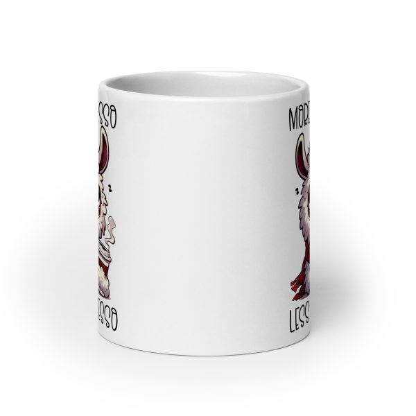 More espresso less depresso llama Funny Coffee Mug / Cup - Image 9