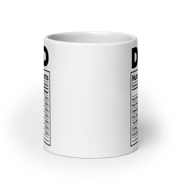 Dad nutrition facts Funny Coffee Mug / Cup - Image 9