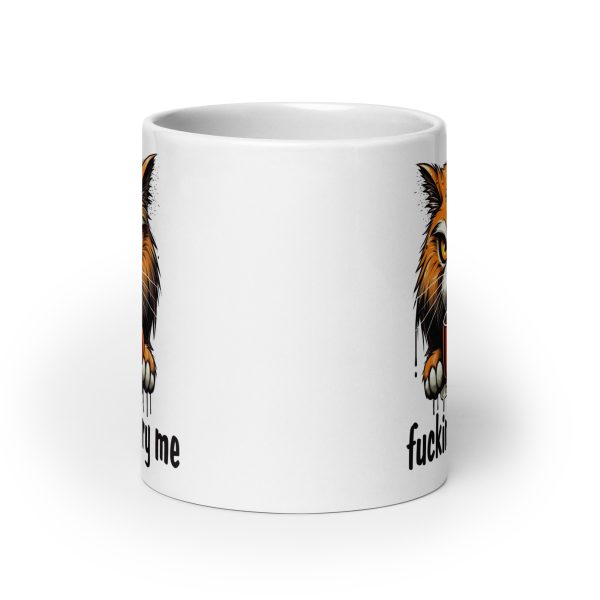 Fucking try me Funny cat Coffee Mug / Cup - Image 9