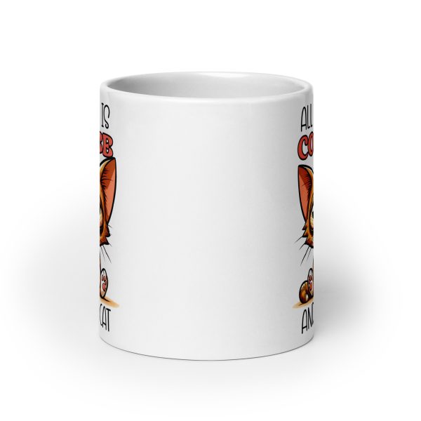 All I need is coffee and my cat funny cat coffee mug / cup - Image 9