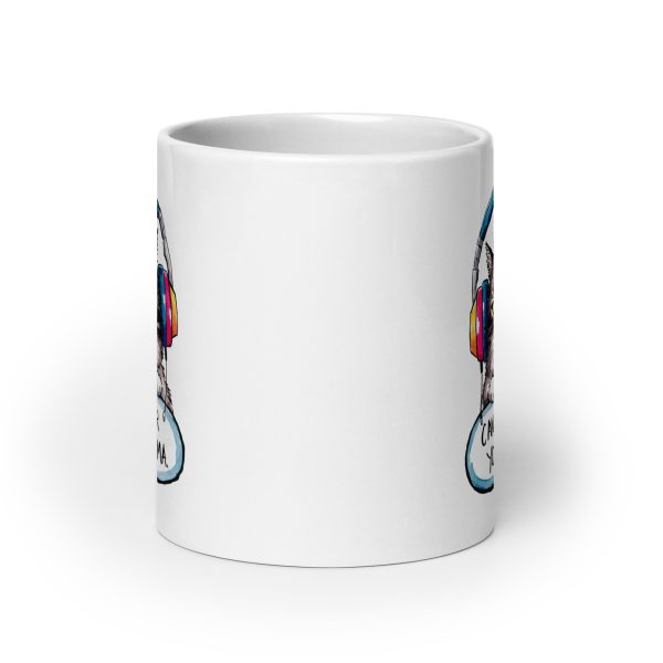 Can't hear your drama funny cat coffee mug / cup - Image 9