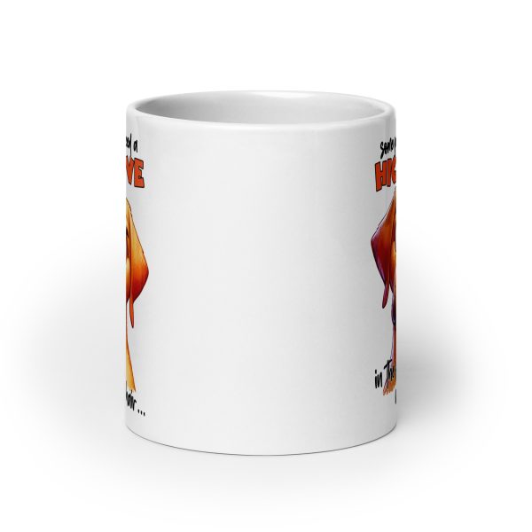 Some people just need a high-five in the face with a chair funny dog coffee mug / cup - Image 9