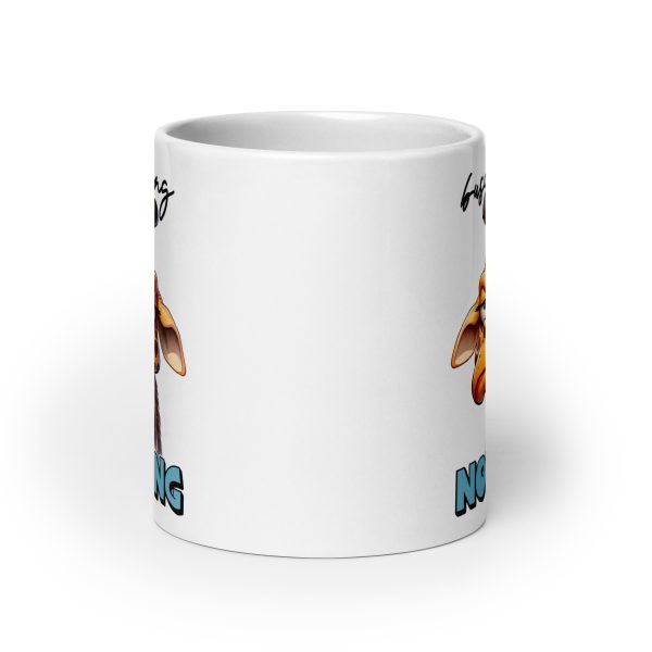 Busy doing nothing funny giraffe coffee mug / cup - Image 9