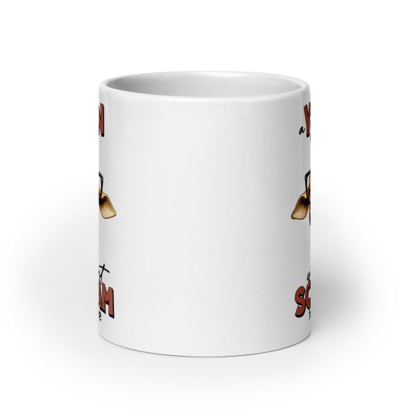 Yawn is a silent scream for coffee funny giraffe coffee mug / cup - Image 9