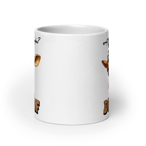 Want to hear a joke? Decaf funny giraffe coffee mug / cup - Image 9