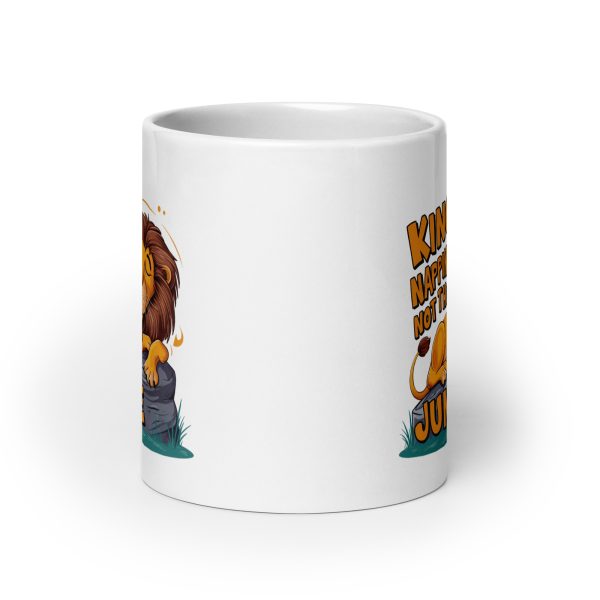 King of napping not the jungle funny lion coffee mug / cup - Image 9