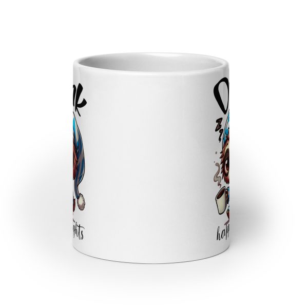 Drink happy thoughts funny sloth coffee mug / cup - Image 9