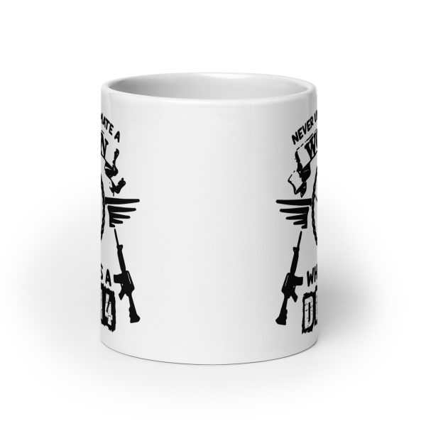 Never underestimate a woman who has a DD214 funny coffee mug / cup - Image 9