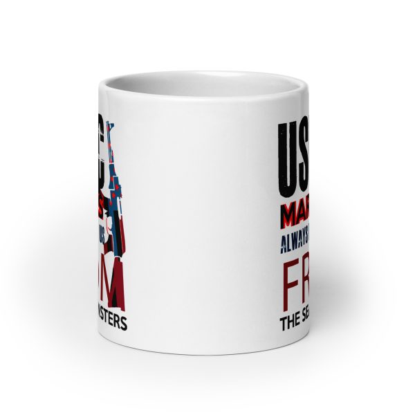 USMC marines always protect us from the sea monsters funny coffee mug / cup - Image 9