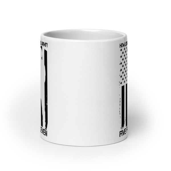 How long was I in the army? Five foot eleven funny coffee mug / cup - Image 9