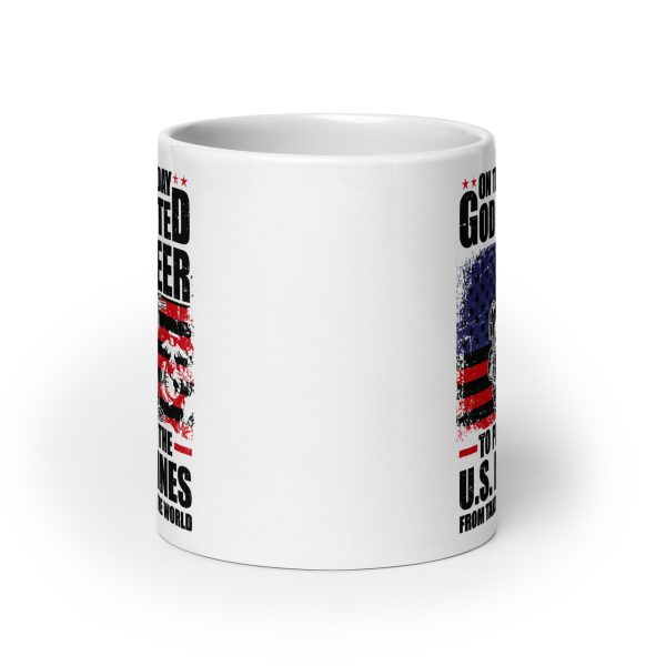 On the 8th day God created beer to prevent the U.S. Marines from taking over the world funny coffee mug / cup - Image 9