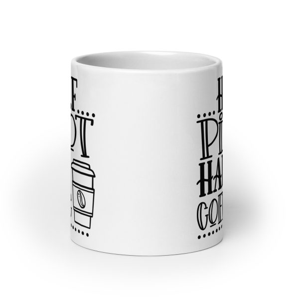 Half pilot half coffee funny coffee mug / cup - Image 9