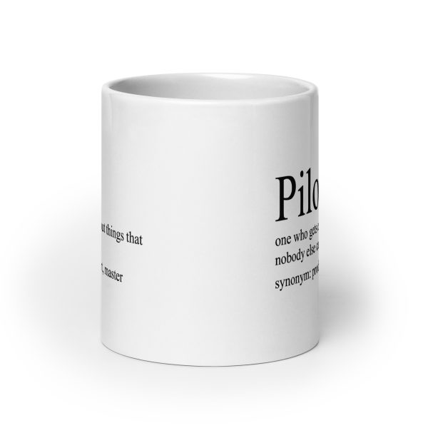 Pilot one who gets excited about things that nobody else cares about funny coffee mug / cup - Image 9