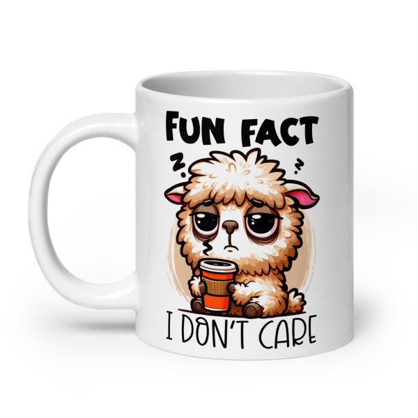 Fun fact I don't care llama Funny Coffee Mug / Cup - Image 8