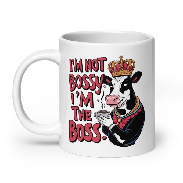 I'm not bossy I'm the boss funny cow coffee mug / cup - Image 8