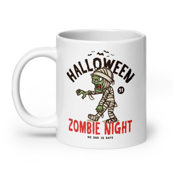 Zombie night funny Halloween coffee mug / cup - Image 8