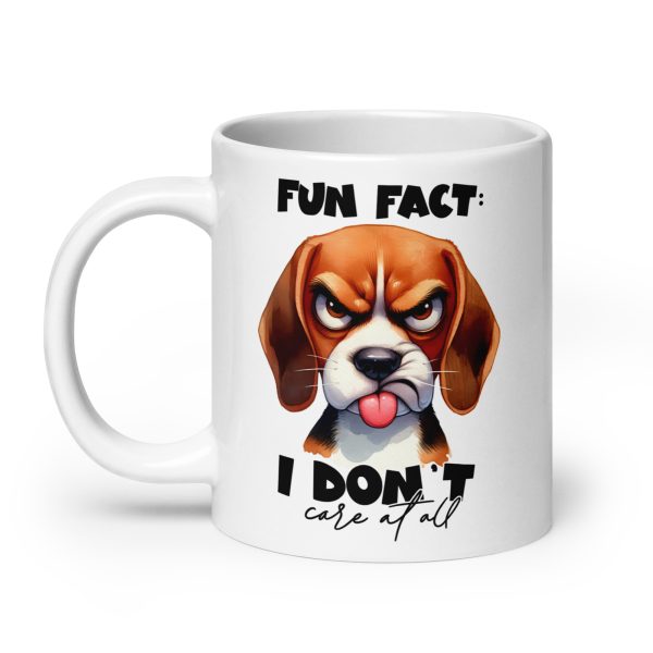 Fun fact I don't care at all funny dog coffee mug / cup - Image 8