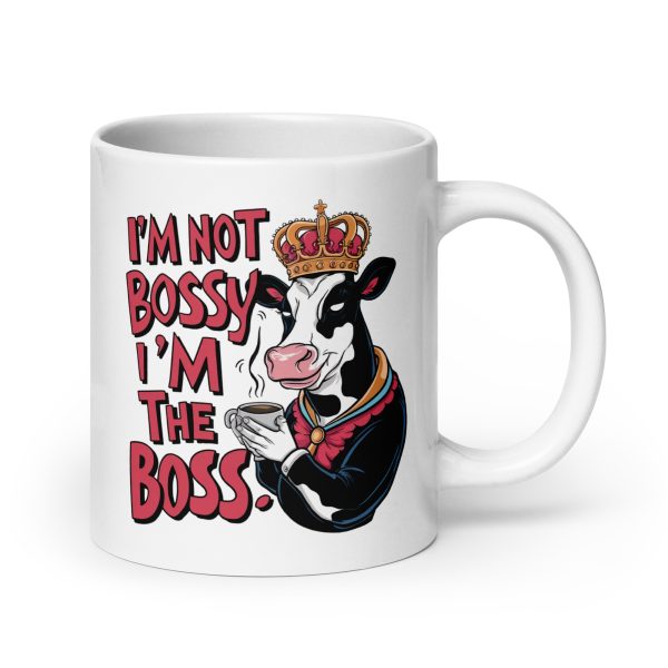 I'm not bossy I'm the boss funny cow coffee mug / cup - Image 7