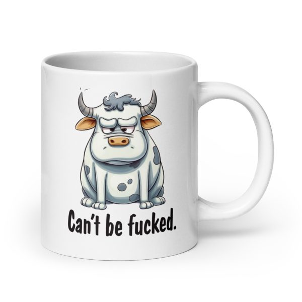 Can't be fucked funny cow coffee mug / cup - Image 7