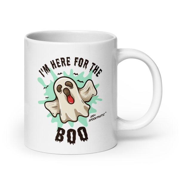 I'm here for the boo funny Halloween coffee mug / cup - Image 7