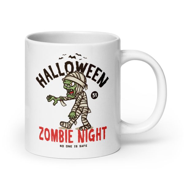 Zombie night funny Halloween coffee mug / cup - Image 7