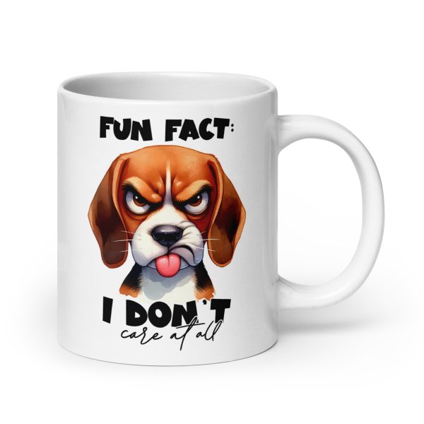 Fun fact I don't care at all funny dog coffee mug / cup - Image 7