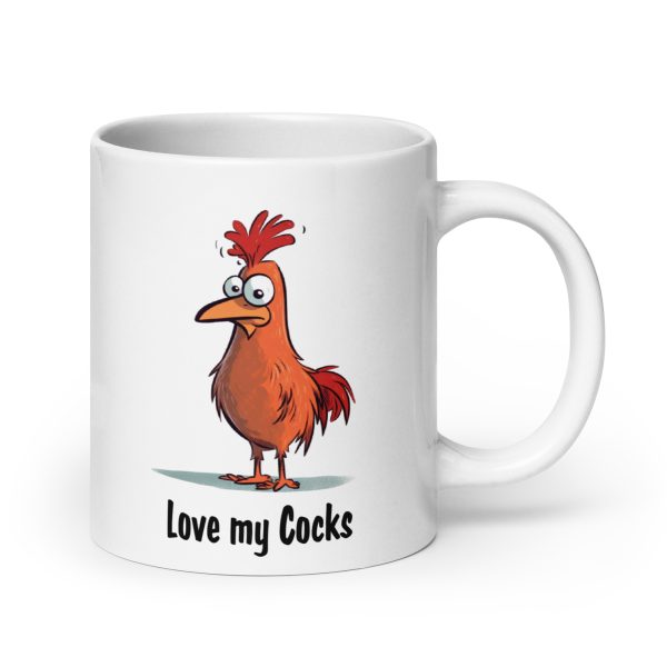 Love my cocks funny coffee mug / cup